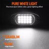 MICTUNING Pure White LED Rock Lights 12Pods Underglow Underbody Under