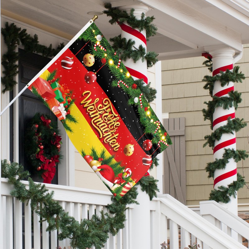 Germany Christmas Flag 90 x 150 cm with Eyelets -