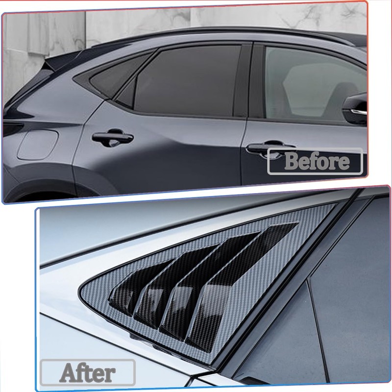 MUXEE Window Louver 2Pcs Side Vent Window Louvers for Lexus