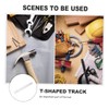 DOITOOL Ergonomic Handle T-Shaped Rail Clamp 300mm Clamp Slot Fixing