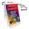 Phone Repair (24" X 36") Standard A-Frame Signicade, Includes Decal