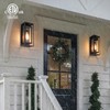 mirrea 14" Classic Outdoor Wall Sconce 1 Light in Matte