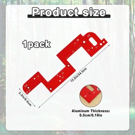 Xanadued Handle Slotting Mold Arc, Arc Grooving Auxiliary Tool, Invisible Embedded Handle Slotting Template, Slotting Tool, Woodworking Round Corner Radius Templates, Handle-Free Slotting Mold