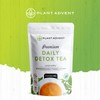 Plant Advent Premium Daily Detox Tea, 14 Biodegradable Pyramid Sachets,