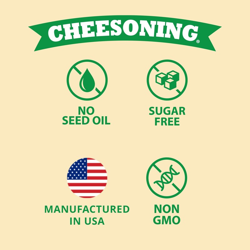 Dan-O's Red Pepper Cheesoning Seasoning, 2.6 oz Bottle, Cheesy Seasoning