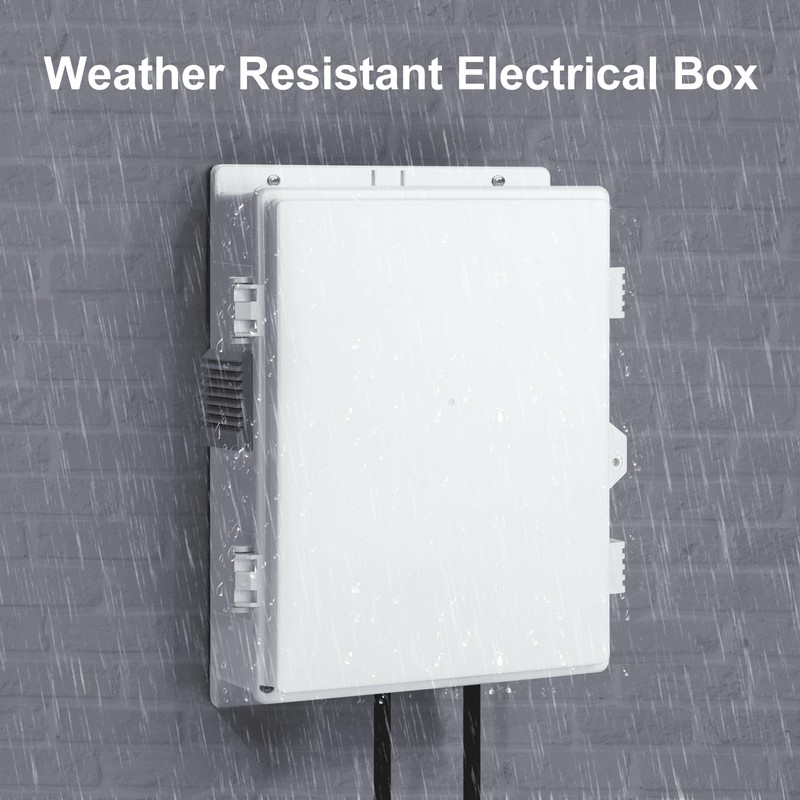 Namunanee Outdoor Electrical Junction Box, ABS Water Resistant Enclosure with