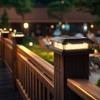 Brightever 4x4 Solar Post Cap Lights Outdoor 8 Packs, Waterproof