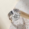 Tetragrammaton Pentagram Ring for Men Women Stainless Steel Sacred Geometry