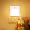 2 Pcs Plug in Night Light Mini Motion Sensor Night