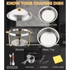 Beviliu 6QT Chafing Dishes for Buffet, 1 Pack 6QT Food