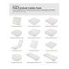 Classic Accessories Water-Resistant 72 x 21 x 3 Inch Patio