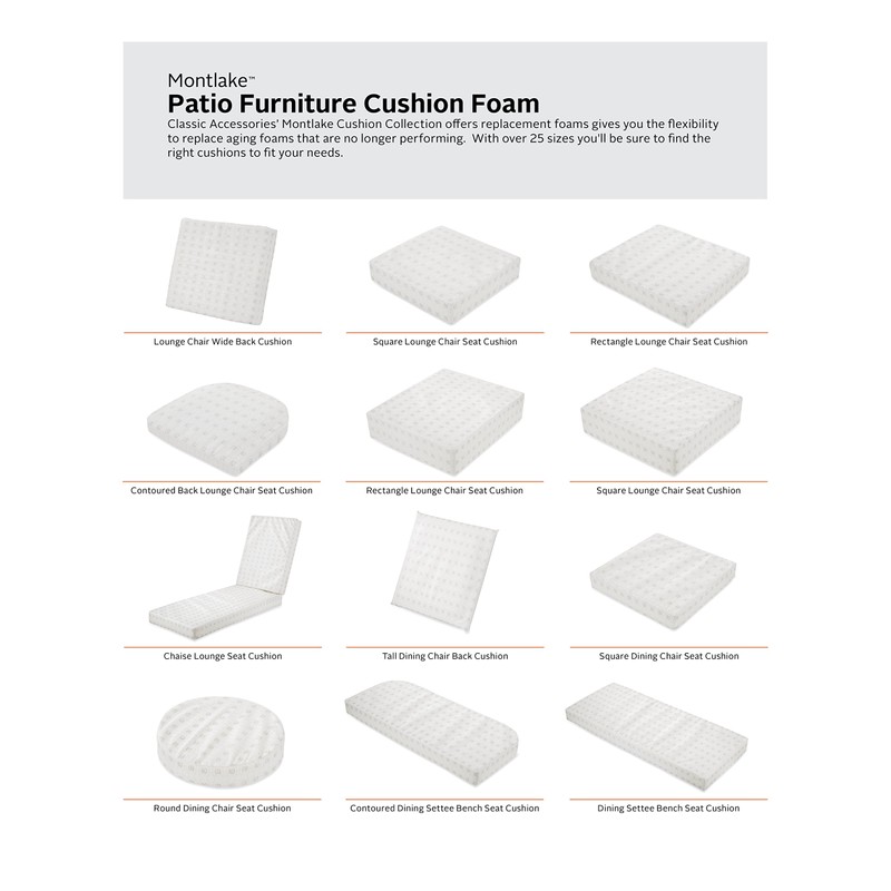Classic Accessories Water-Resistant 72 x 21 x 3 Inch Patio