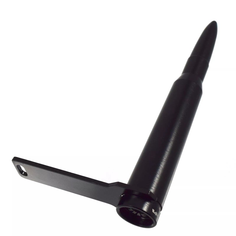 VMS RACING Anti-Theft White 50 Caliber Bullet Antenna For 90