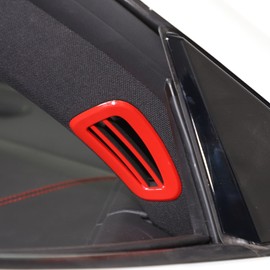 TOYCIDFG A Pillar Air Outlet Vent Cover Trim Compatible with C8 Corvette 2020-2024 Condition Outlet AC Vent Panel Interior Decoration Accessories (Sport red)