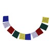 Tibetan Buddhist Fluttering Cotton Prayer Flags (Lungta) Mantras And Wind