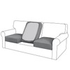 H.VERSAILTEX Stretch Couch Cushion Covers Replacement Sofa Cushion Covers Suede