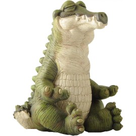 Alligator Buddha statue Meditating Florida Gator  Garden Decor
