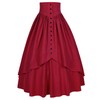 Mingyuezai - Falda victoriana para mujer estilo campesino renacentista medieval,
