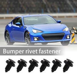 The Lord of the Tools 50Pcs Car Bumper Grille Cover Push-in Rivet Fasteners Trim Moulding Clips Retainers Black 909140007 91503-SZ5-003 Fits 10mm Hole