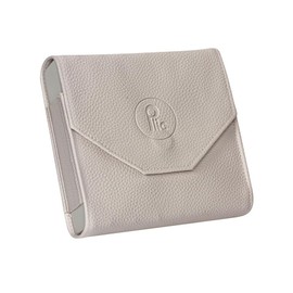 Pill Box for Day and Week, Beige ● Elegant Faux Leather Bag ● 7 Days - Morning, Noon, Evening, Night ● Organiser for Medication, Pills and Vitamins