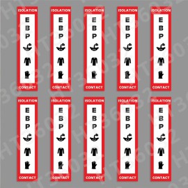 Holzer Tronics Enhanced Barrier Precautions EBP Isolation Contact Hospital Door Magnet Qty - 10