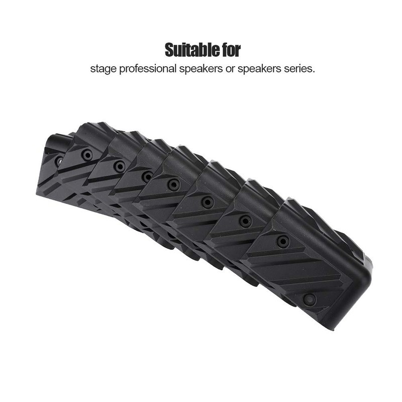 8PCS Thickening Speaker Corner with Screw Kits, Protector Plastic Right-Angle