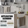 Towel Bar, Adjustable 14.4inch - 25.2inch Towel Rack, Self Adhesive