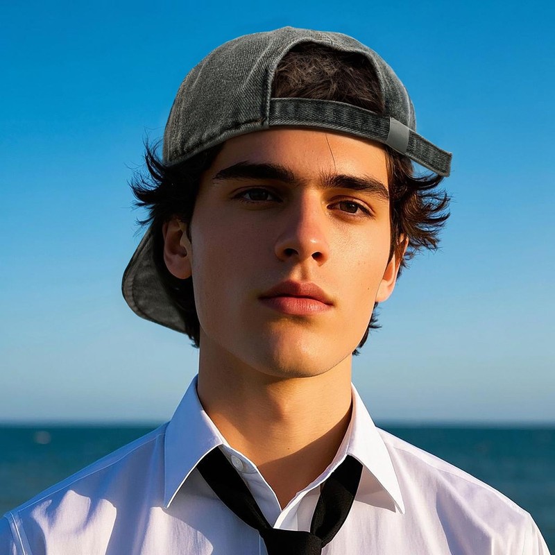 CLAPE Baseball Cap Short Peak Baseball Cap Men Women Flat