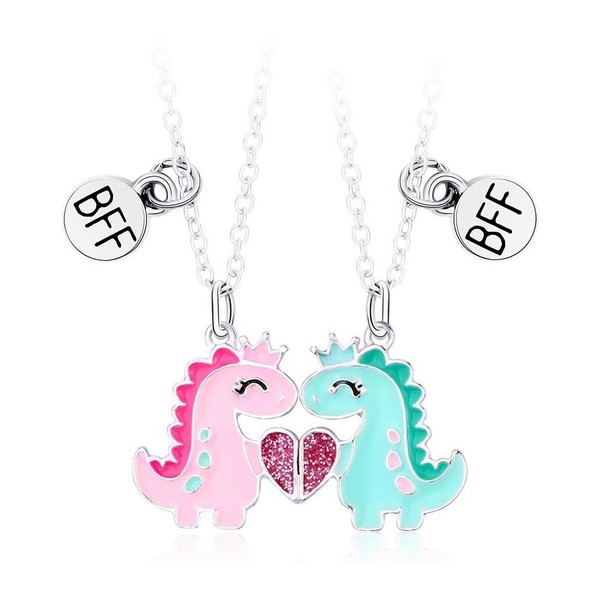 DOYYCA Best Friend Necklace Gifts Friendship Necklace Magnetic Matching Heart