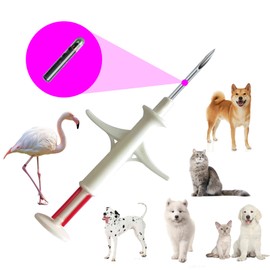 Manruta Pet Microchip Kit for Dogs and Cats 5 Pack ISO 11784/5 with 15 ID Numbers (1.4 mm Dia, 8 mm Length Microchip, 15 Gauge)