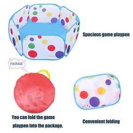 Hamster Playpen, Portable Small Animals Playpen Breathable and Pet Playpen Pop Open Outdoor/Indoor Exercise Fence Portable Yard Fence for Guinea Pigs Gerbils Chinchillas Hedgehogs