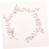 IWOWHERO Elegant Bridal Headband Wedding Rhinestone Head Jewelry Soft Chain