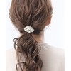 VINGTAINE H7471-HGOM- Pearl Bijou Hair Elastic Pony Hook Hair Hook