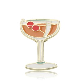 PLITI Cocktail Lover Gift Cocktail Club Gift Alcohol Drinking Jewelry Cocktail Brooch Pin For Bartender (cocktail pin)