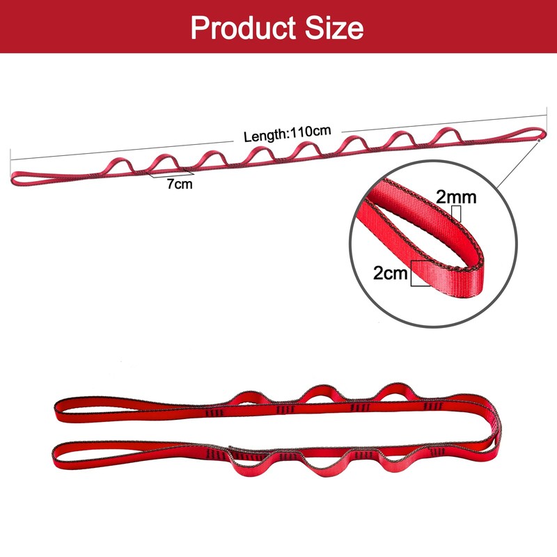 DASKING 2 Pack Daisy Chain, 110cm Yoga Hammock Extension Strap,