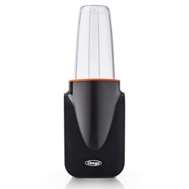 Omega PBL1000BD MeGo Nutrition on The Go Personal Blender for Healthy Smoothies Powerful Motor and Auto Shutoff Hot or Cold with 2 Blending Cup, Medium, Black