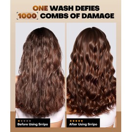 Srripo Salon Quality Hair Mask for Deep Conditioning, Restorative Treatment with 8 Hydrolyzed keratin & Natural Oils, Collagen Conditioner Repair Damaged Hair, Calendula Care All Types 6.76 oz 200ml