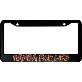 MCMP Mamba for Life Aluminum Car License Plate Frame