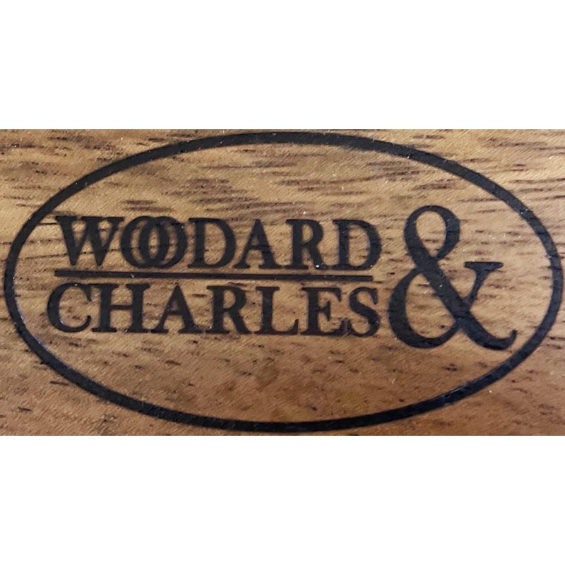 Woodard & Charles Acacia Wood Medium Pinched Serving Tray, for
