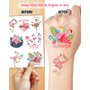 168 Pieces Cute Flamingo Temporary Tattoos Stickers,20 Sheets Summer Flamingo