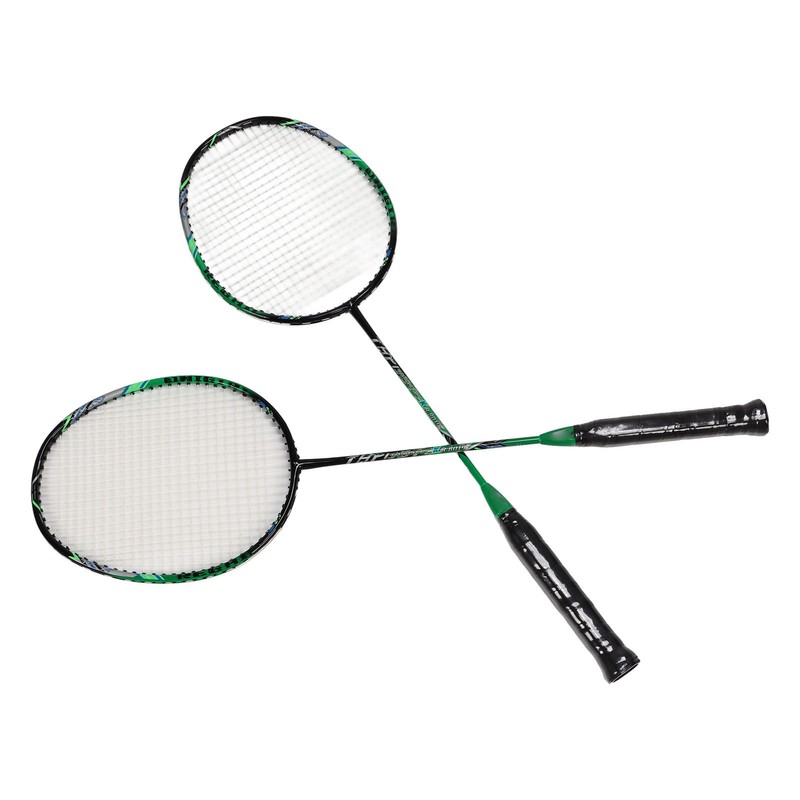 2 Pcs Carbon Fiber Badminton Rackets Ultra Light Adult for