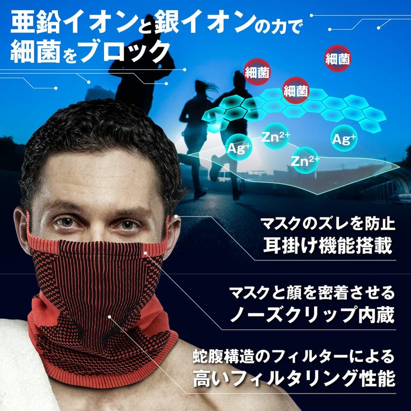 YORKEN YK-MHP-001 Face Cover, Face Mask, Antibacterial, Blue
