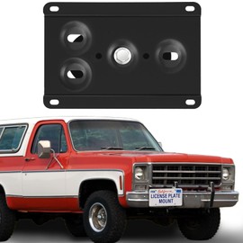 Steel Front License Plate Mount – No-Drill License Plate Bracket with Anti-Theft Screws Compatible with Chevy Blazer 2019-2024,Install in Seconds