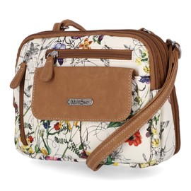 MultiSac Zippy Triple Compartment Crossbody Bag, Vienna Floral