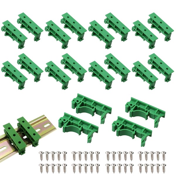 CEMYDEYO PCB DIN C45 Rail Adapter, 20 Pieces (10 Sets)