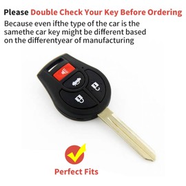 2 piezas para Nissan Key Fob Cover Key Fob Shell con llavero para Nissan 350Z Altima Armada Cube Frontier NV Infiniti Maxima Sentra Note Infiniti Q45 QX56 FX35 FX45 (blanco morado)
