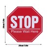 BuyWeek Warning Stickers, Set of 2 Floor Stop Sign Stickers