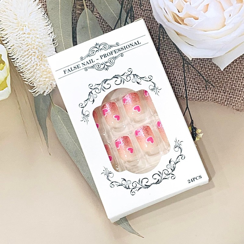 EYZOTSF Press on Nails Square Short Length Acrylic Square Shaped