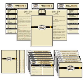 Office Party Feud Game - Team Building Trivia Set for Coworkers