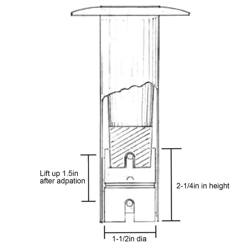 Drop in Swivel Rod Holder Convertidor de Caña de Pescar
